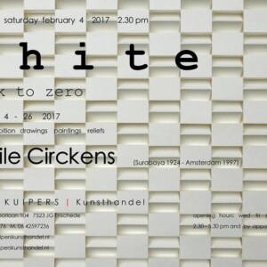 EMILE CIRCKENS | white, back to zero